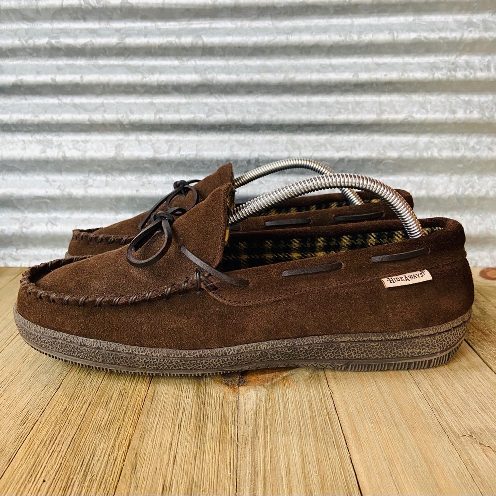 Men’s Suede Leather House Shoes - Picture 1 of 6